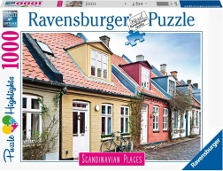 Puzzle RAVENSBURGER Ciudades escandinavas – Aarhus, Dinamarca, 1000 piezas