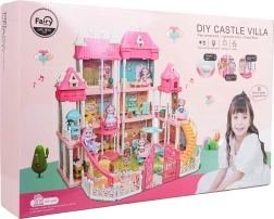 Casa de muñecas grande con accesorios