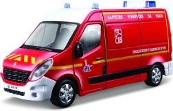 Bburago 1:50 emergencia – Renault Master bomberos/policía