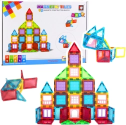 Construcción magnética 3D – set educativo de 45 piezas