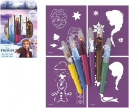 Rotuladores soplables con plantillas Frozen