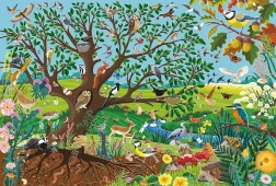 Puzzle Animales en el jardín 60 piezas Schmidt