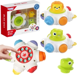 Woopie Cubo Activo Cohete Cósmico - Cubo Educativo Sensorial 18m+