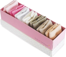 Doudou set de regalo de calcetines para niña 0–6 meses, 7 pares