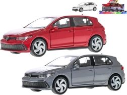 Modelo metálico de coche Volkswagen Golf 8 GTI con mecanismo de retrofricción