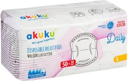 Discos absorbentes desechables para el pecho Akuku – de alta absorción y transpirables (60 uds.)
