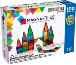Magna-Tiles juego de construcción magnético Clear Colours – 100 piezas