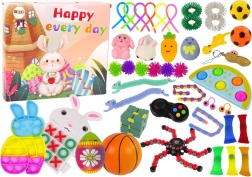 Set de Pascua de juguetes fidget Pop It y squishy antiestrés – 42 piezas