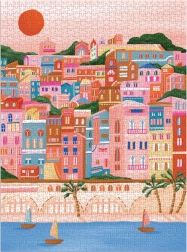 Puzzle Colores de la Riviera Francesa 1000 piezas