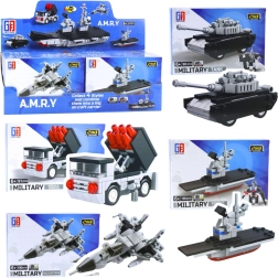 Kit de construcción 2 en 1: vehículos militares y robot