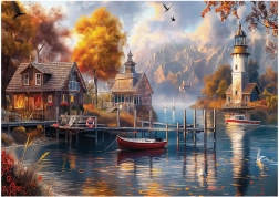Puzzle Otoño junto al lago 1500 piezas ANATOLIAN