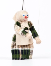 Gerlich marioneta de madera abuelita Anežka 12 cm