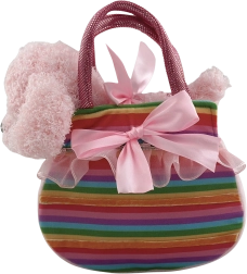 Bolso de peluche con perrito Caramelka