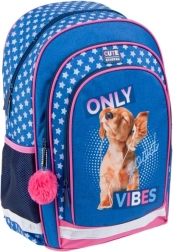 Mochila infantil Good Vibes con estrellitas y elementos reflectantes