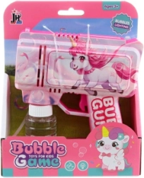 Pistola de burbujas con forma de unicornio