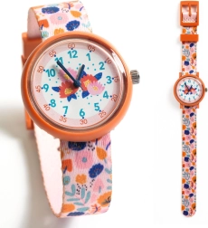 Reloj analógico infantil Djeco Flores