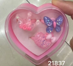 Anillos con purpurina set de 3 uds