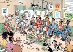 Puzzle JUMBO de Jana van Haasteren: Míralo desde el otro lado - 500 piezas