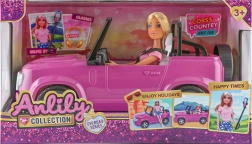 Muñeca con coche 30 cm