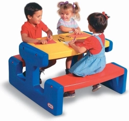Gran mesa de picnic para niños Little Tikes - Colores primarios