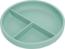 Plato de silicona con compartimentos