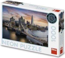 Puzle neón Crepúsculo sobre el Tower Bridge 1000 piezas