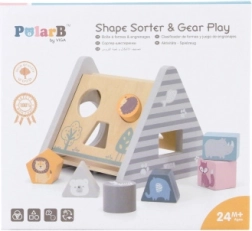 Clasificador de formas de madera POLARB con cubos – pirámide