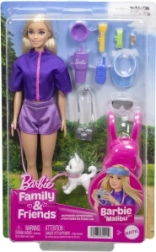 Muñeca Barbie de excursión con perrito Malibu