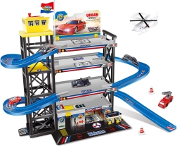 Gran aparcamiento de varias plantas con heliopuerto