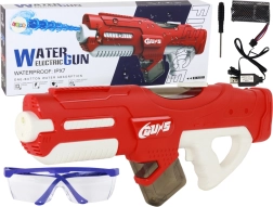 Gran pistola de agua eléctrica de 750 ml con gafas protectoras
