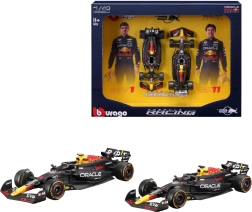 Bburago 1:43 fórmula 1 paquete doble Red Bull Racing RB20 (2024) Verstappen y Pérez