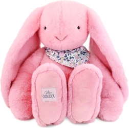 Doudou conejito de peluche con pañuelo rosa
