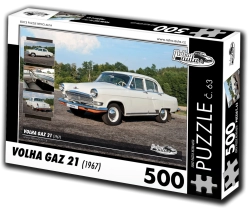 Puzzle Retro Coches Volha GAZ 21 (500 piezas)