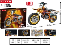 Set de construcción motor cross de 475 piezas