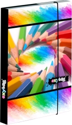 Caja para cuadernos A5 Lápices con goma elástica