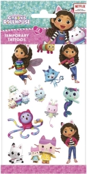 Tatuajes temporales GABBY’S DOLLHOUSE 10 × 20 cm