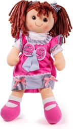 Muñeca de tela Emma 38 cm