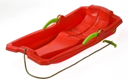 Trineos de plástico con frenos Baby Mix Karol rojos