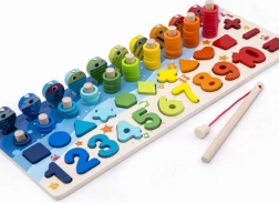 Juego de madera de pesca de pececitos – aprendizaje de contar