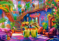 Puzzle de 500 piezas Loros en el paraíso