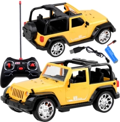 Coche todoterreno RC a control remoto 1:16 – amarillo