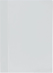 Carpeta de pinza A4 de PVC sin bolsillo frontal – blanca