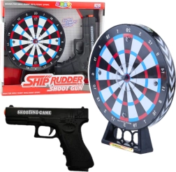 Pistola láser con diana para niños – juego de tiro con luces y sonidos