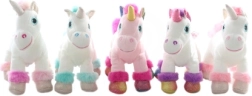 Unicornio de peluche con sonidos 22 cm