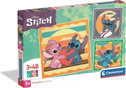 Puzzle Clementoni Stitch: extraterrestre amistoso 3×48 piezas