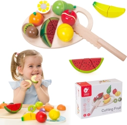 Set de frutas para cortar de madera Classic World