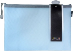 Carpeta con cremallera A4 Pastelini azul
