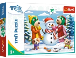 Puzzle Trefl Familia Treflik: Diversión invernal 30 piezas