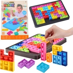 Tetris Pop It 3en1 – juego sensorial y lógico de colores, 27 piezas