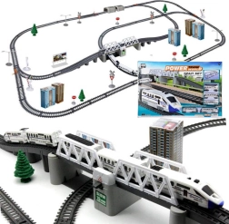 Tren de pasajeros eléctrico con vías largas